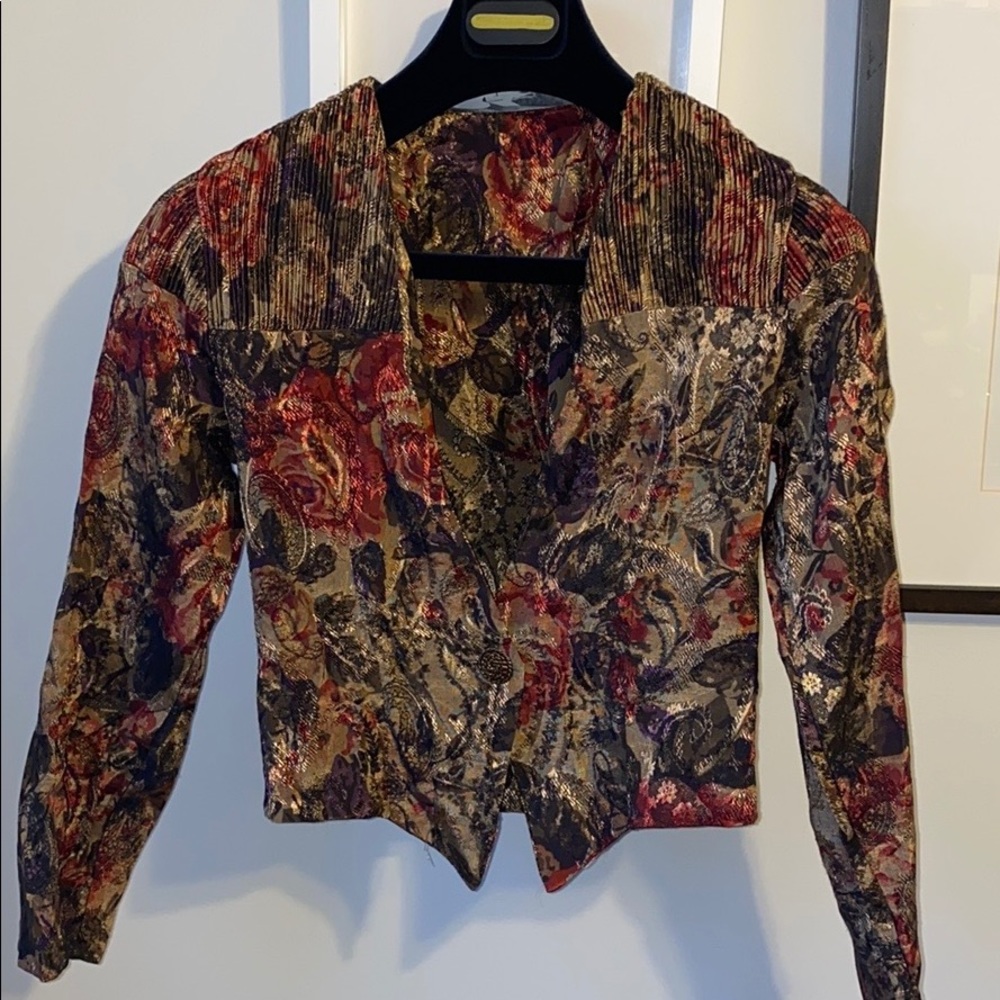 Vintage crop blazer